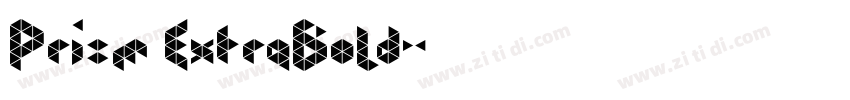 Prism ExtraBold字体转换